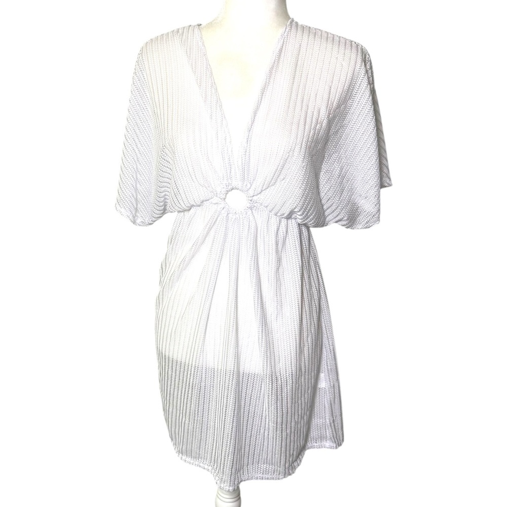 Paradise | White Mesh Swim Cover-Up - Picture 2 of 9